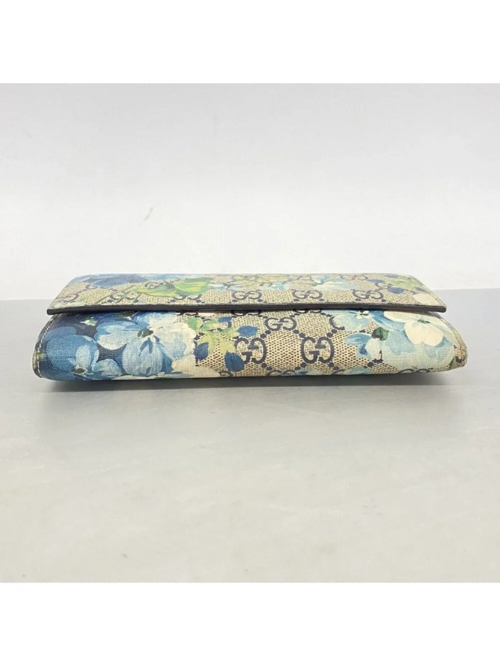 Gucci Wallet GG Blooms Navy Gold